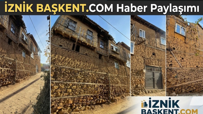 İZNİK MÜŞKÜLE KÖYÜNDE SAHİBİNDEN SATILIK KERPİÇ EV! 