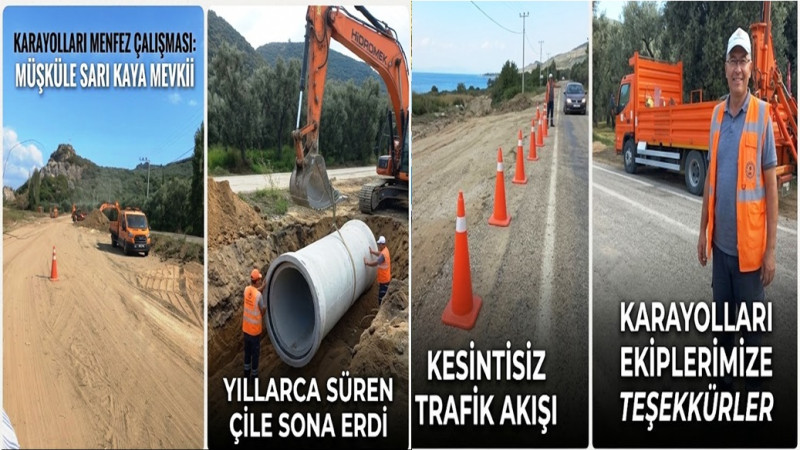 Bursa - İznik Karayolunda Yıllardır Süren Çile Sona Erdi: Karayollarından Kritik Menfez Hamlesi!