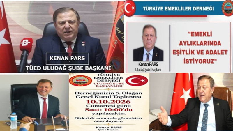 TÜED ULUDAĞ ŞUBESİ 5. OLAĞAN GENEL KURUL TOPLANTISINA HAZIRLANIYOR