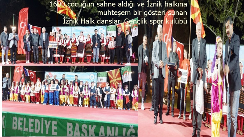 İZNİK ULUSLARARASI FOLKLOR FESTİFALİ SON BULDU