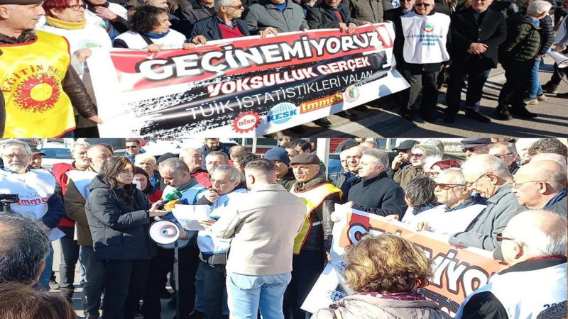 TÜİK rakamlarını sendikalar protesto etti