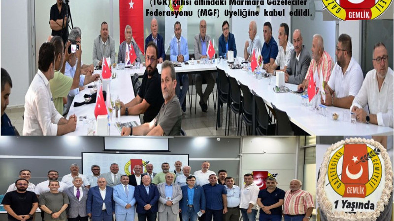 Gemlik Gazeteciler Cemiyeti Gazeteciler Konfederasyonu (MGF) kabul edi